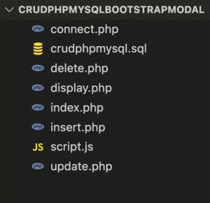 CRUD PHP folder