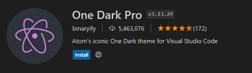 one dark pro